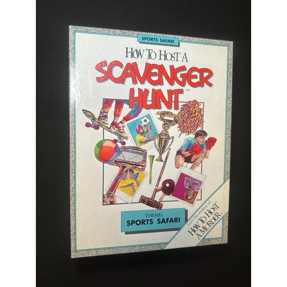 "How to Host a Scavenger Hunt" Sports Fun Filled Urban Safari Theme Game 1990